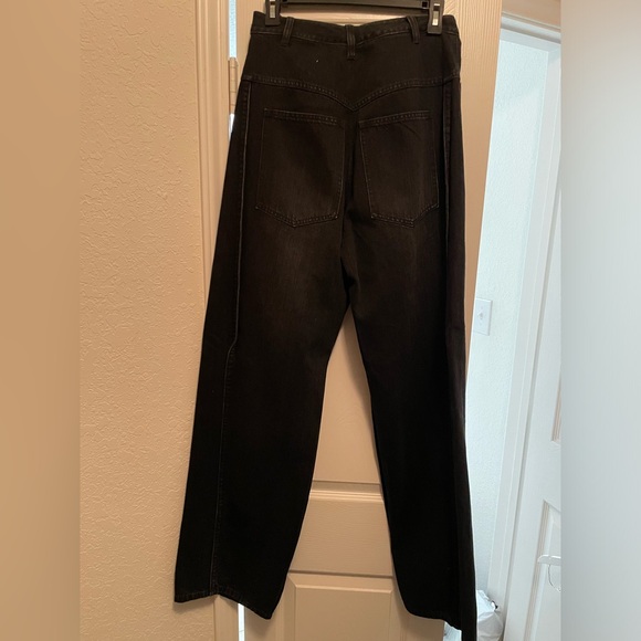 Tibi Vintage Black Tuck Jeans - Picture 2 of 7